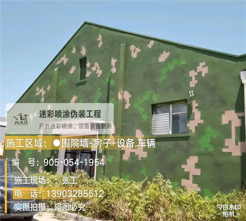 清远外墙数码迷彩漆施工报价清单（100㎡标准墙面测算）
